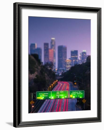 California, Los Angeles, Route 110, USA-Alan Copson-Framed Photographic Print