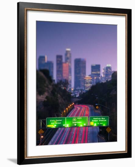 California, Los Angeles, Route 110, USA-Alan Copson-Framed Photographic Print