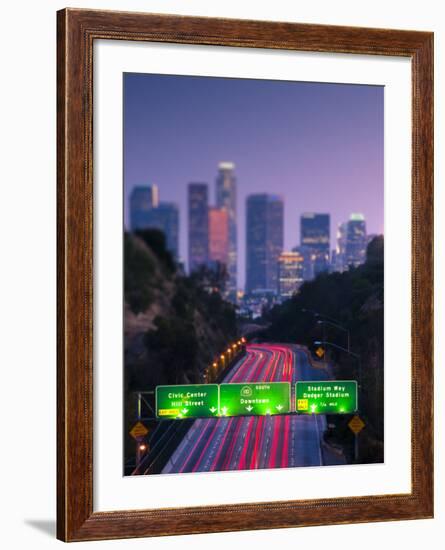 California, Los Angeles, Route 110, USA-Alan Copson-Framed Photographic Print