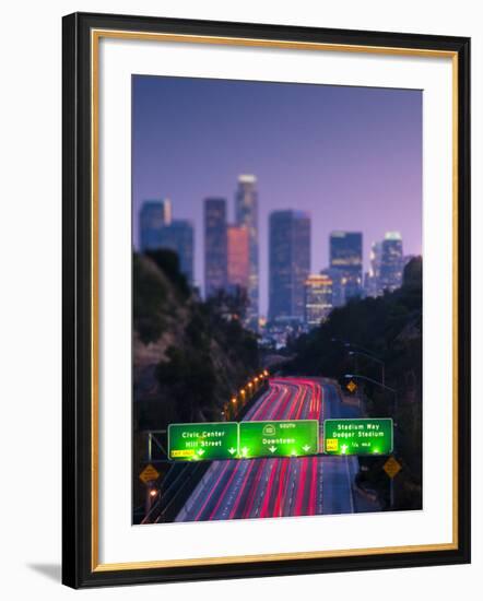 California, Los Angeles, Route 110, USA-Alan Copson-Framed Photographic Print