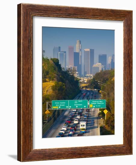 California, Los Angeles, Route 110, USA-Alan Copson-Framed Photographic Print