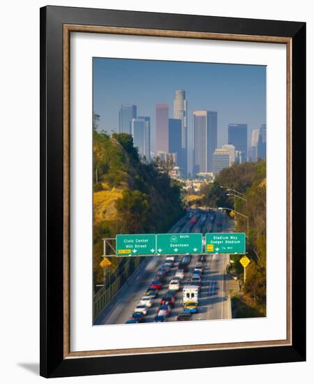 California, Los Angeles, Route 110, USA-Alan Copson-Framed Photographic Print