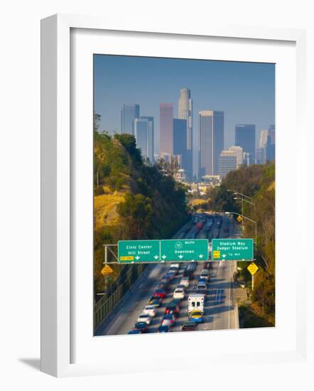 California, Los Angeles, Route 110, USA-Alan Copson-Framed Photographic Print