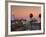 California, Los Angeles, Santa Monica, Santa Monica Pier, Dusk, USA-Walter Bibikow-Framed Photographic Print