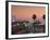 California, Los Angeles, Santa Monica, Santa Monica Pier, Dusk, USA-Walter Bibikow-Framed Photographic Print