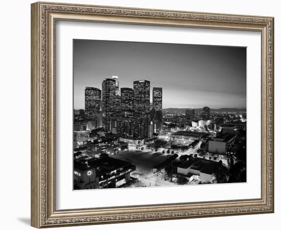 California, Los Angeles, Skyline of Downtown Los Angeles, USA-Michele Falzone-Framed Photographic Print