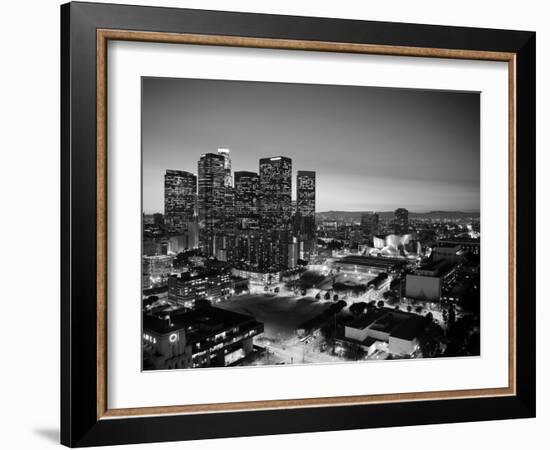 California, Los Angeles, Skyline of Downtown Los Angeles, USA-Michele Falzone-Framed Photographic Print