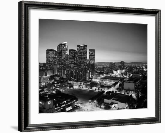 California, Los Angeles, Skyline of Downtown Los Angeles, USA-Michele Falzone-Framed Photographic Print