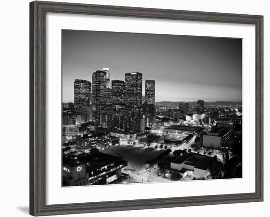 California, Los Angeles, Skyline of Downtown Los Angeles, USA-Michele Falzone-Framed Photographic Print