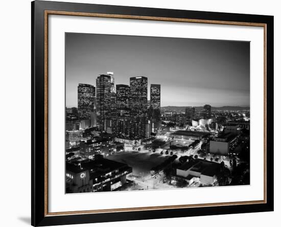 California, Los Angeles, Skyline of Downtown Los Angeles, USA-Michele Falzone-Framed Photographic Print