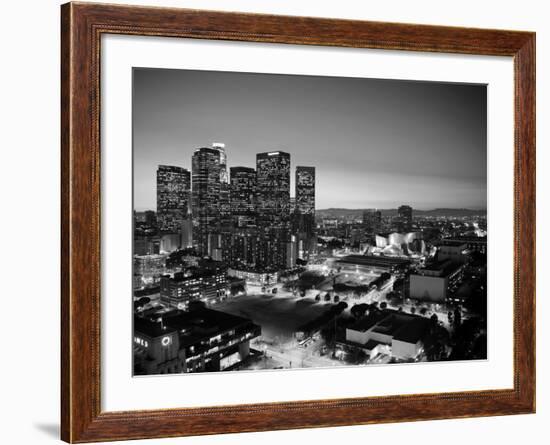 California, Los Angeles, Skyline of Downtown Los Angeles, USA-Michele Falzone-Framed Photographic Print