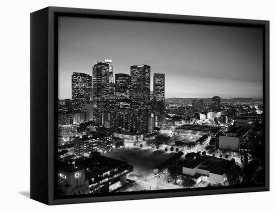 California, Los Angeles, Skyline of Downtown Los Angeles, USA-Michele Falzone-Framed Premier Image Canvas