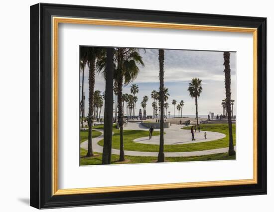 California, Los Angeles, Venice, Beachfront Park-Walter Bibikow-Framed Photographic Print