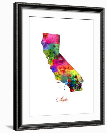 California Map-Michael Tompsett-Framed Art Print