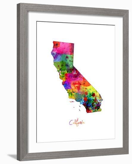 California Map-Michael Tompsett-Framed Art Print