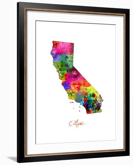 California Map-Michael Tompsett-Framed Art Print