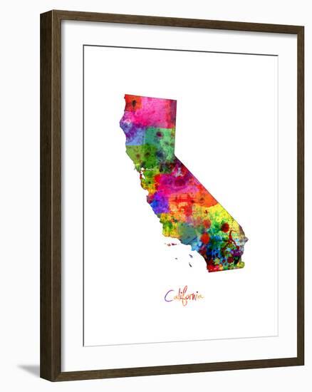 California Map-Michael Tompsett-Framed Art Print