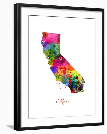 California Map-Michael Tompsett-Framed Art Print