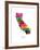 California Map-Michael Tompsett-Framed Art Print