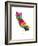 California Map-Michael Tompsett-Framed Art Print