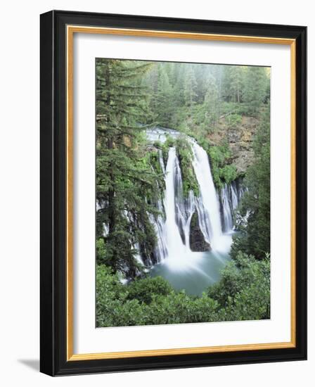 California, Mcarthur Burney Falls Memorial State Park, Burney Falls-Christopher Talbot Frank-Framed Photographic Print