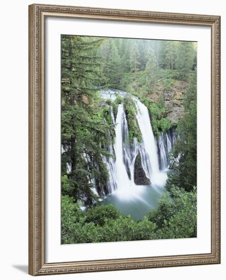 California, Mcarthur Burney Falls Memorial State Park, Burney Falls-Christopher Talbot Frank-Framed Photographic Print