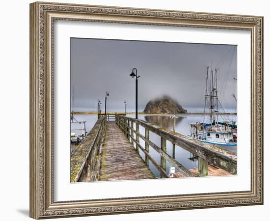 California, Morro Bay, Morro Rock, USA-Alan Copson-Framed Photographic Print