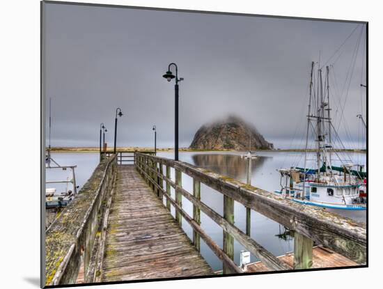 California, Morro Bay, Morro Rock, USA-Alan Copson-Mounted Photographic Print