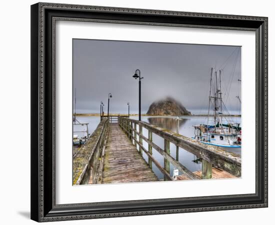 California, Morro Bay, Morro Rock, USA-Alan Copson-Framed Photographic Print