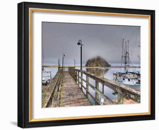 California, Morro Bay, Morro Rock, USA-Alan Copson-Framed Photographic Print