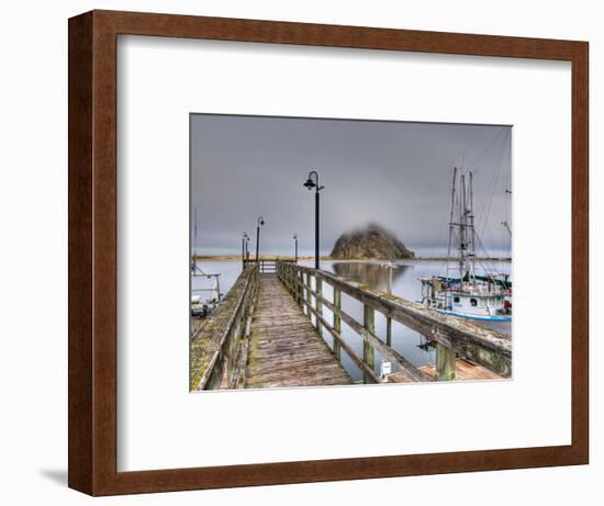 California, Morro Bay, Morro Rock, USA-Alan Copson-Framed Photographic Print