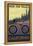 California - Mountain Bike Scene-Lantern Press-Framed Stretched Canvas