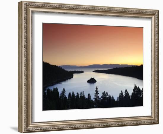 California/Nevada, Lake Tahoe, Emerald Bay, USA-Michele Falzone-Framed Photographic Print