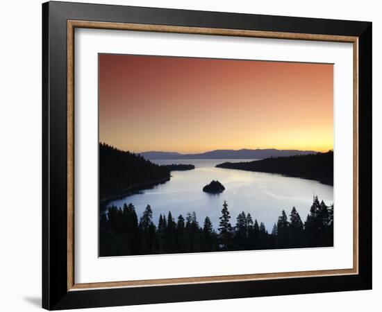 California/Nevada, Lake Tahoe, Emerald Bay, USA-Michele Falzone-Framed Photographic Print