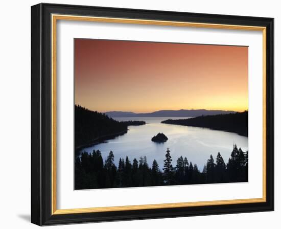 California/Nevada, Lake Tahoe, Emerald Bay, USA-Michele Falzone-Framed Photographic Print