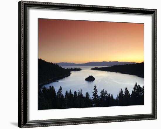 California/Nevada, Lake Tahoe, Emerald Bay, USA-Michele Falzone-Framed Photographic Print