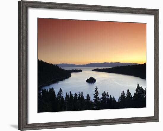 California/Nevada, Lake Tahoe, Emerald Bay, USA-Michele Falzone-Framed Photographic Print