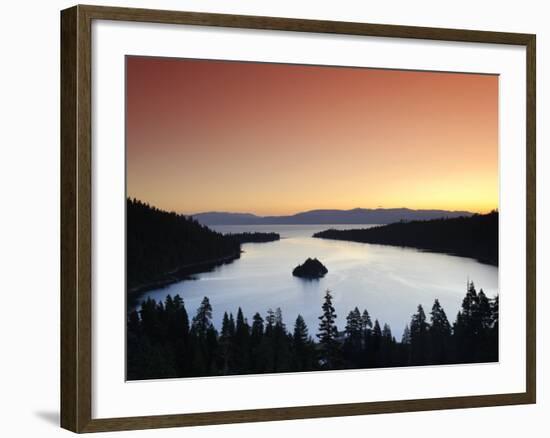 California/Nevada, Lake Tahoe, Emerald Bay, USA-Michele Falzone-Framed Photographic Print