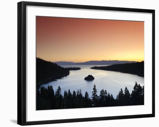 California/Nevada, Lake Tahoe, Emerald Bay, USA-Michele Falzone-Framed Photographic Print