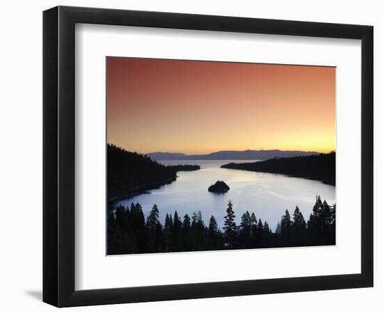 California/Nevada, Lake Tahoe, Emerald Bay, USA-Michele Falzone-Framed Photographic Print