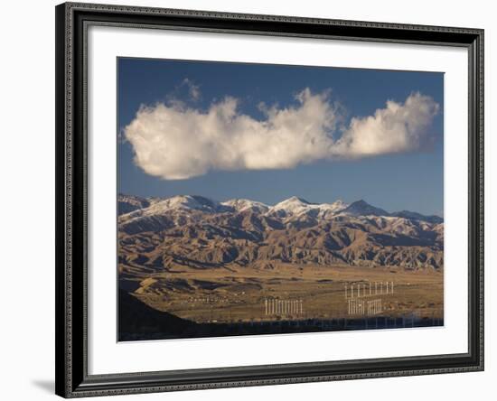 California, Palm Springs, San Bernardino Mountains and Wind Generators, USA-Walter Bibikow-Framed Photographic Print