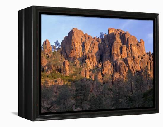 California, Pinnacles National Park, Sunrise Highlights Spires and Crags-John Barger-Framed Premier Image Canvas