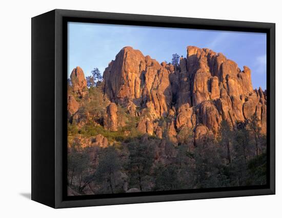 California, Pinnacles National Park, Sunrise Highlights Spires and Crags-John Barger-Framed Premier Image Canvas