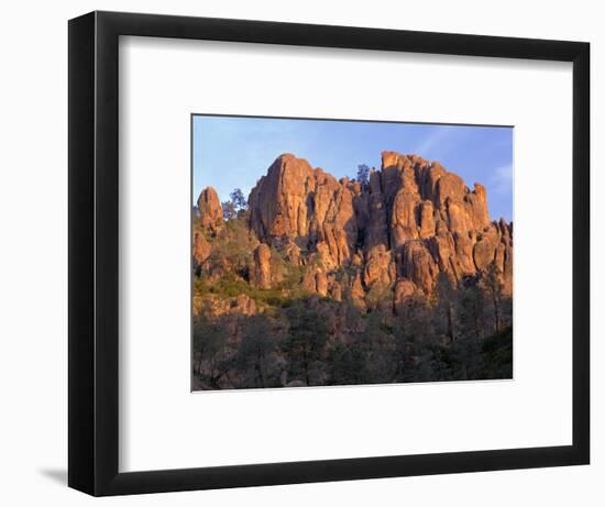 California, Pinnacles National Park, Sunrise Highlights Spires and Crags-John Barger-Framed Photographic Print