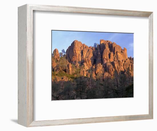 California, Pinnacles National Park, Sunrise Highlights Spires and Crags-John Barger-Framed Photographic Print