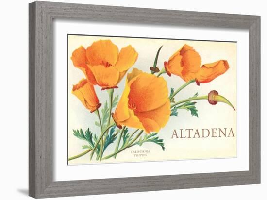 California Poppies, Altadena-null-Framed Art Print