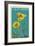 California - Poppy - Letterpress-Lantern Press-Framed Art Print