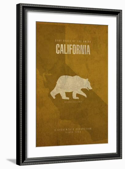 California Poster-David Bowman-Framed Giclee Print