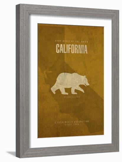 California Poster-David Bowman-Framed Giclee Print