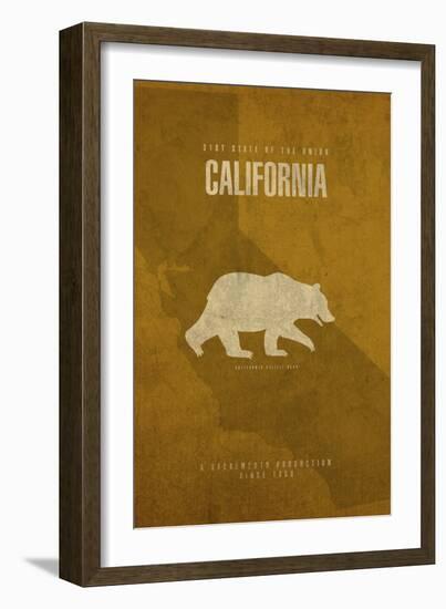 California Poster-David Bowman-Framed Giclee Print